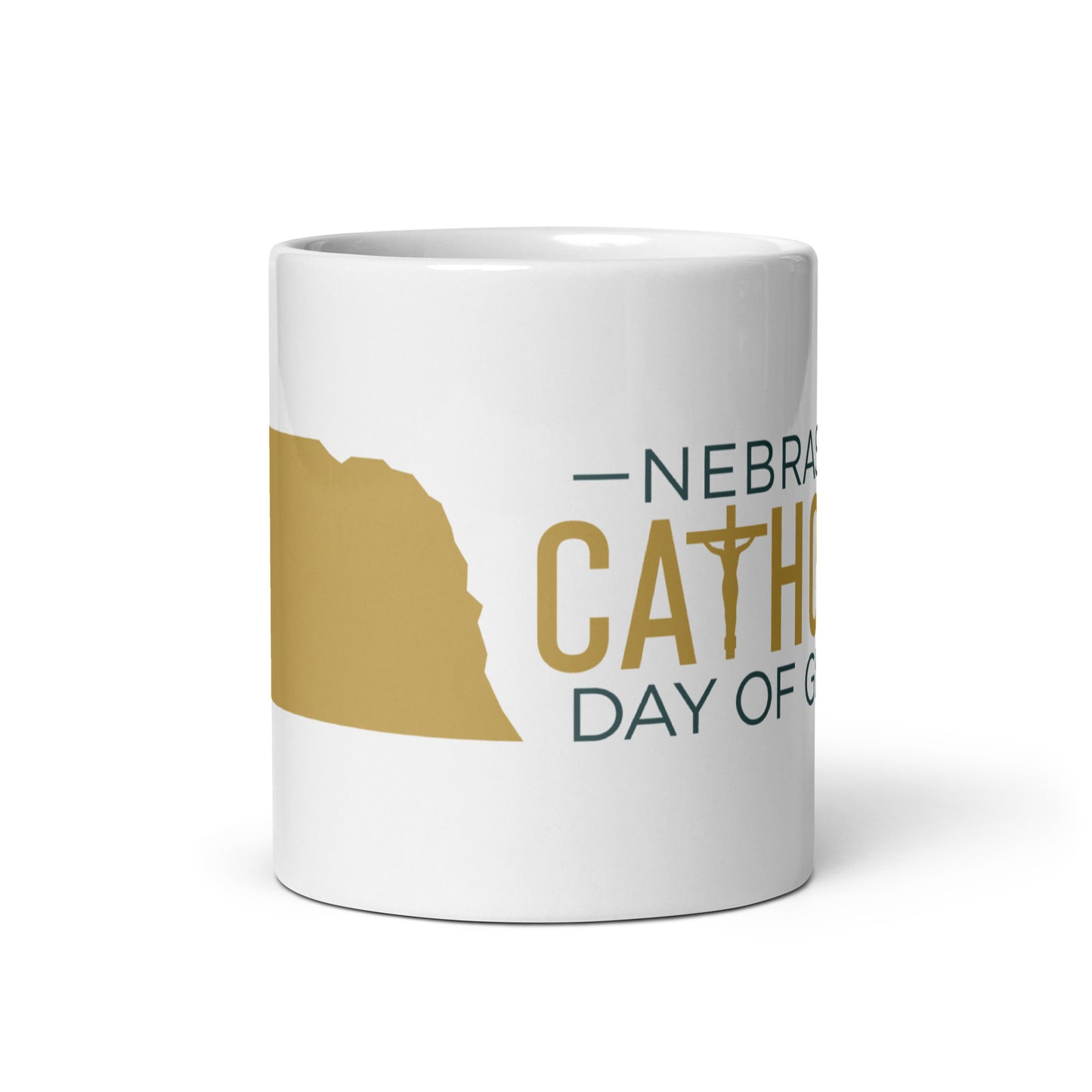NCDG White glossy mug