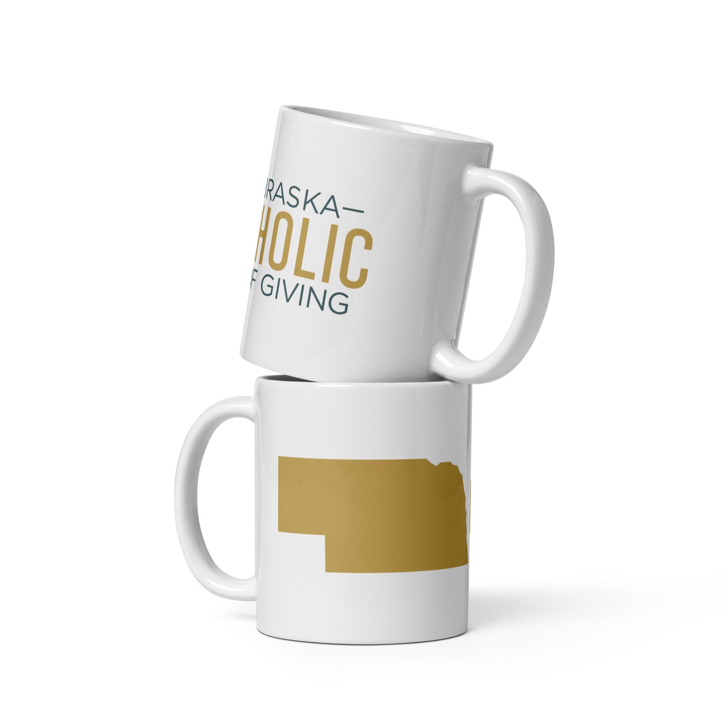 NCDG White glossy mug