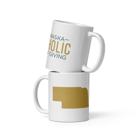 NCDG White glossy mug